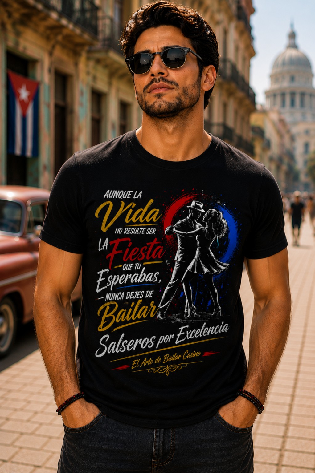 Polo para hombre SXE-H08, Colección Universal Salseros por Excelencia