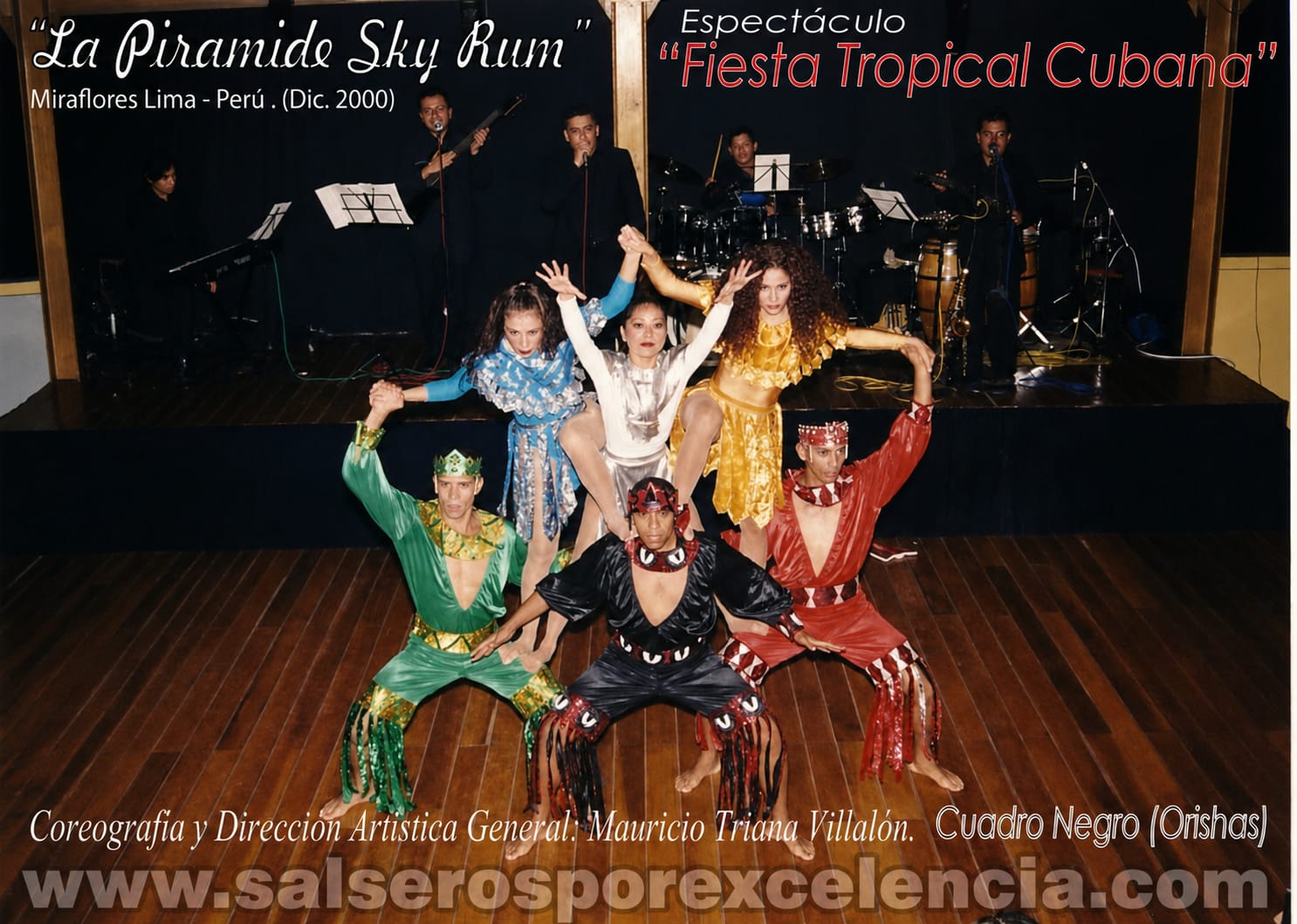 Composición escénica del Cuadro Negro de Orishas, 2000