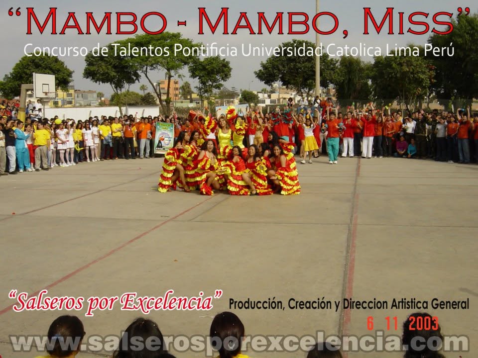 Final de la presentación de Mambo–Mambo, Miss, 2003