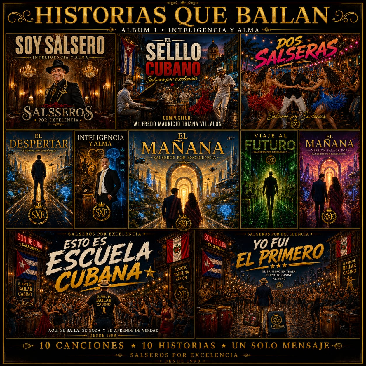 Carátula general de Historias que bailan, álbum 1: Inteligencia y Alma